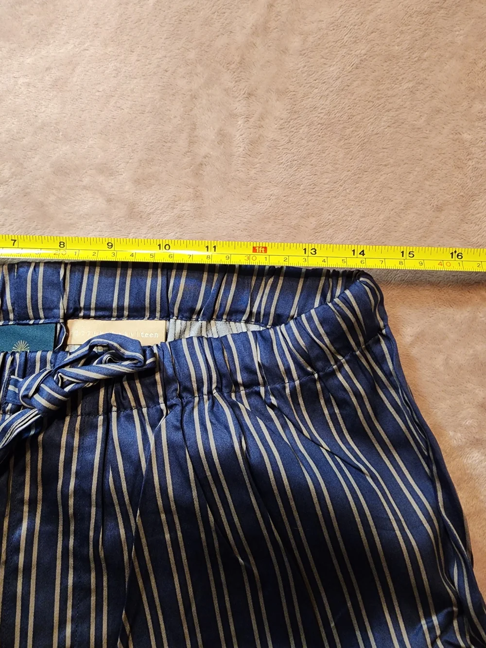 Warner Bros. Ravenclaw Striped Blue Cotton Pajama Set